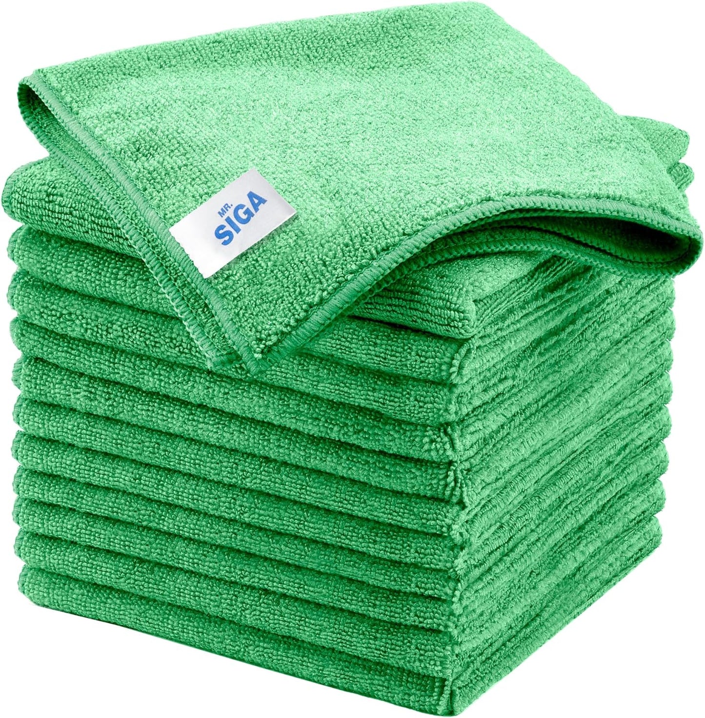 MR.SIGA Microfiber Cleaning Cloth, Pack of 6, Size: 13.8" x 15.7"