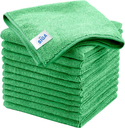 MR.SIGA Microfiber Cleaning Cloth, Pack of 6, Size: 13.8" x 15.7"