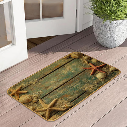 Doormat Yoga Frog Front Door Mat Indoor Outdoor Entrance,Pink Lotus Flower Door Mat Waterproof Low Profile All-Season,Easy Clean Patio Porch Entryway Floor Rug 17x29 Inch