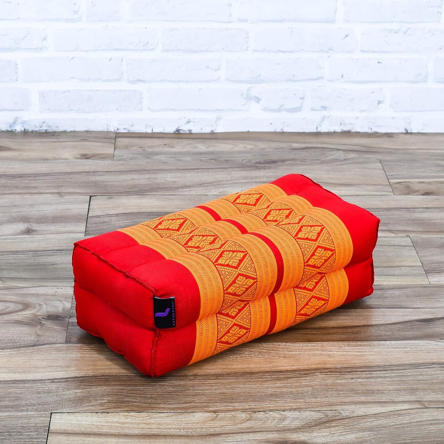 Leewadee Yoga Block – Floor Cushion for Yoga Practice, Meditation Seat Cushion for Workouts Filled with Kapok