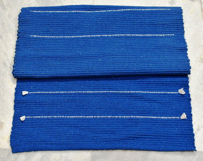 100% Organic Anti-Skid Cotton Yoga or Meditation Mat: Hand-Woven, and Extra-Long(28'’ x 74'’) for Ultimate Comfort and Stability with Cotton Carry bag