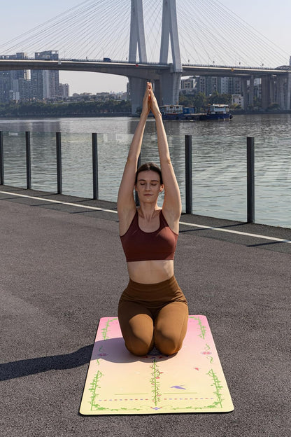 【BulgurYe】Yoga Mat * Nature Line -- Unique coating technique, Great wear resistance for a longer service life, Vividly printed pattern to protect eyes, Natural rubber base, Strong bounce resilience, Absorb sweat instantly to stay dry, Clean and hygienic.