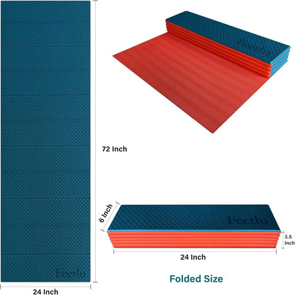 Foldable Yoga Exercise Mat – Lightweight, Anti-Slip, and Easy to Store for Yoga, Pilates, Home Workouts, and Floor Exercises