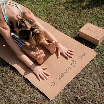 Premium Cork Yoga Mat - Natural Rubber Bottom. Non Slip & Soft, Sweat Resistant. Extra Long and Wide for Comfort. Suitable Also for Hot Yoga. (72" x 24" x 4.5mm) 1 Tree is Planted per Mat Sold