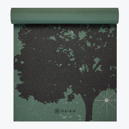 Gaiam Print Yoga Mat, Non Slip Exercise & Fitness Mat for All Types of Yoga, Pilates & Floor Exercises