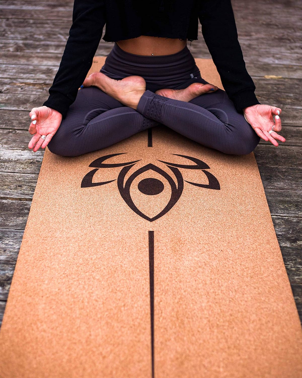 Natural Yoga and Exercise Mat - Excellent Grip and Joint Protection, Includes Carry Strap.