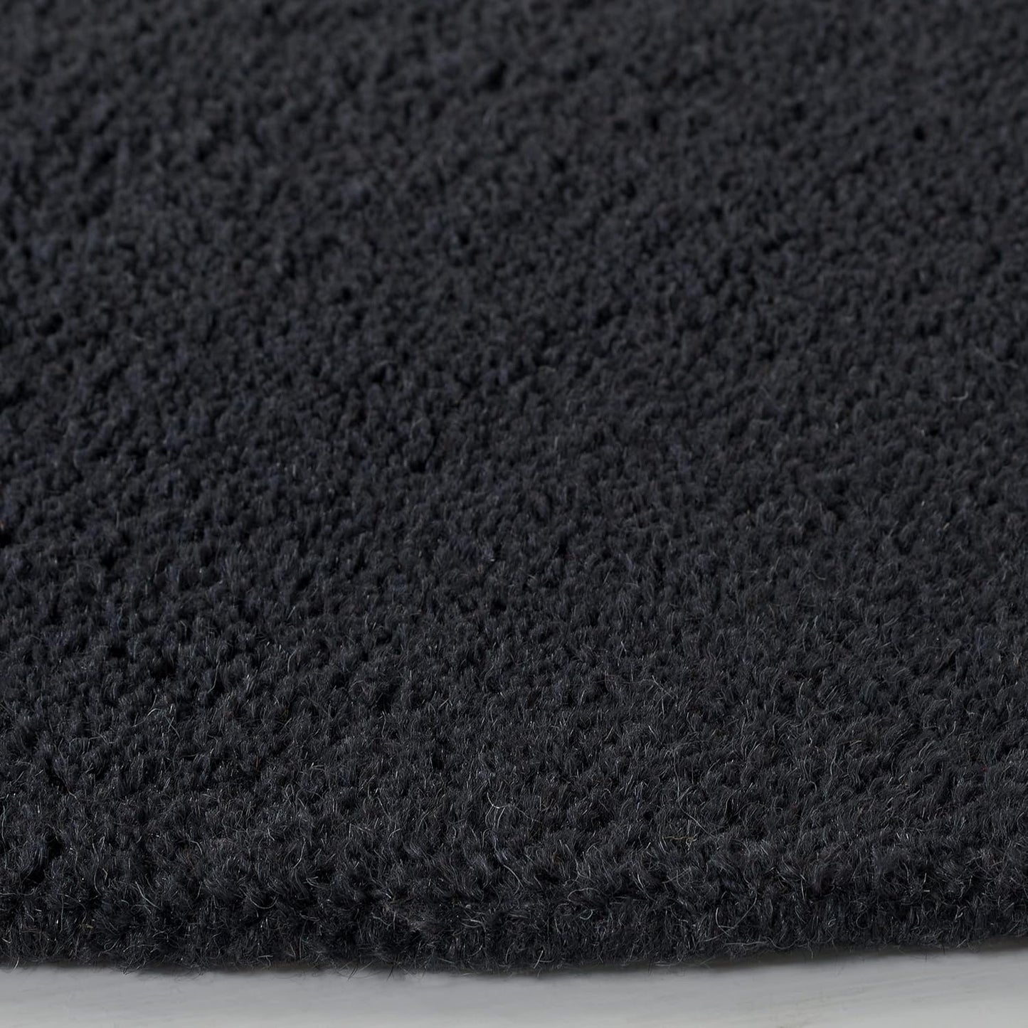SAFAVIEH Himalaya Collection 6' Round Black HIM610C Handmade Premium Wool Area Rug