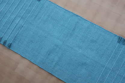 Jaipur Art & Rugs Cotton Yoga Rug - Eco-Friendly Hand-Woven Thick Mat (24”x72”x5mm) for Everyday Fitness at Home - Comfortable & Extra-Long - Colors B