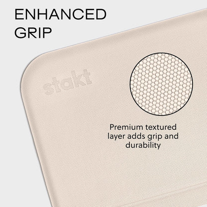Stakt Foldable Yoga Mat Pro, 2 in 1 with Premium Textured Grip, Non Slip, Folding Exercise and Fitness Mat for Pilates, Strength Training, and High Impact Workouts