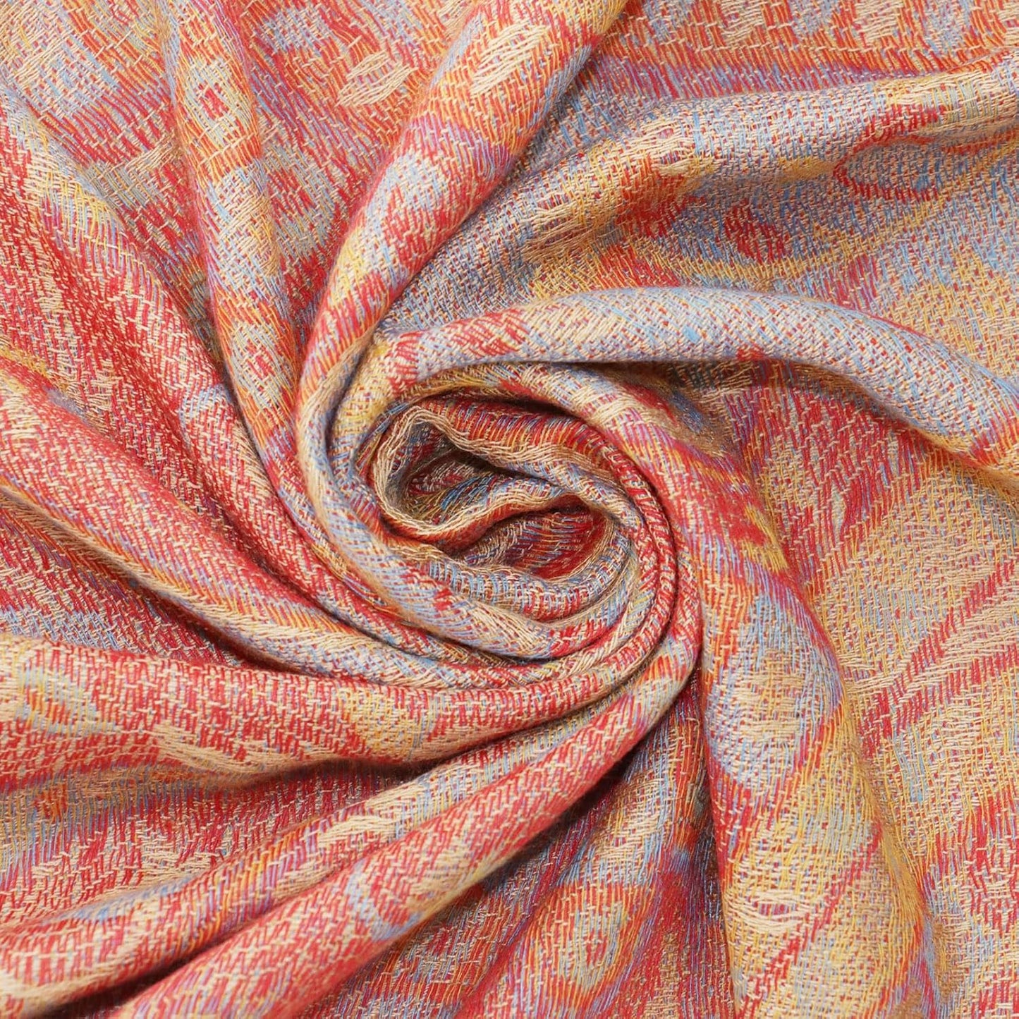 Ciormis Two Tone Silky Paisley Pashmina Shawl Scarf,Soft Women's Rave Jacquard Pashminas Wrap Scarves