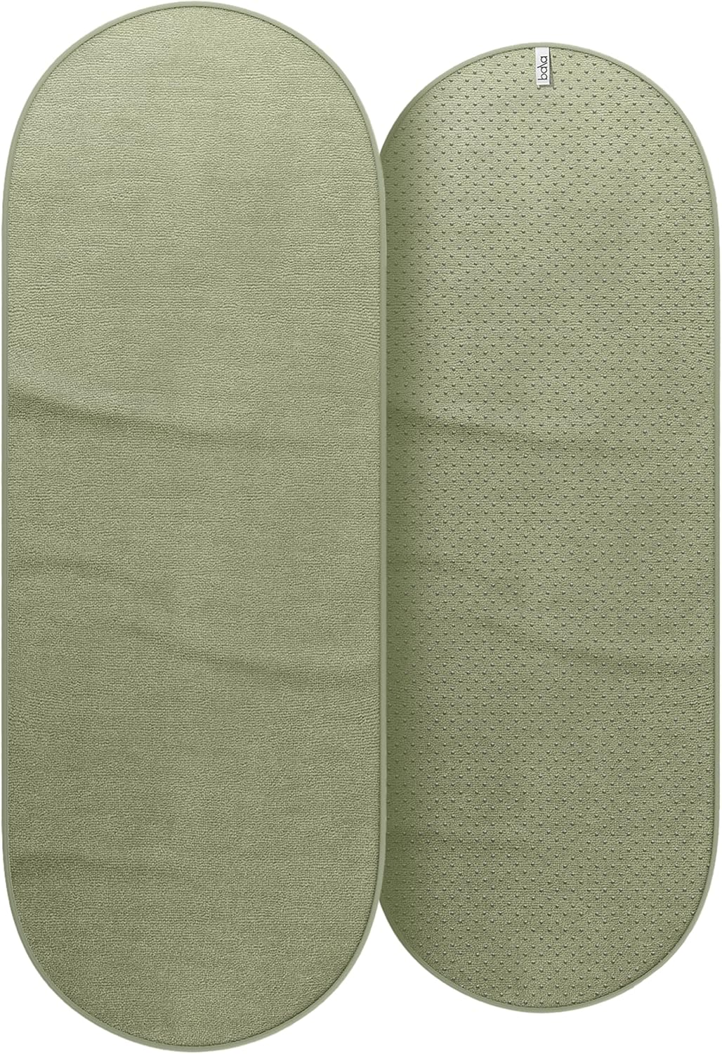 Bala Capsule Mat Towel for Gym, Blush - Slip-Resistant Yoga Mat with Sweat Absorbing Fabric for Pilates, Core Training & Exercise - Home Workout Essentials for Women & Men - Soft, Quick Dry Fitness