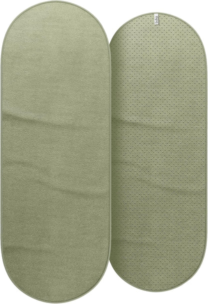 Bala Capsule Mat Towel for Gym, Blush - Slip-Resistant Yoga Mat with Sweat Absorbing Fabric for Pilates, Core Training & Exercise - Home Workout Essentials for Women & Men - Soft, Quick Dry Fitness
