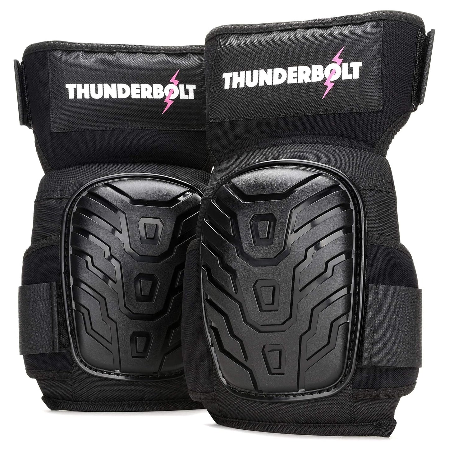 Thunderbolt Knee Pads for Women for Work for Flooring, Gardening, Cleaning, Tile Work, with Comfortable Gel Cushion and Anti-Slip Straps