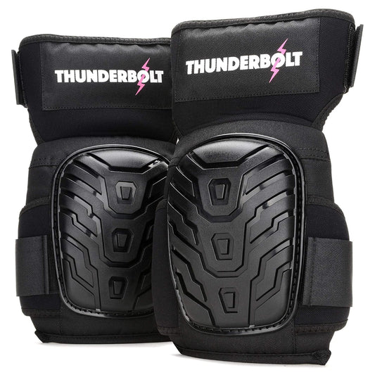 Thunderbolt Knee Pads for Women for Work for Flooring, Gardening, Cleaning, Tile Work, with Comfortable Gel Cushion and Anti-Slip Straps