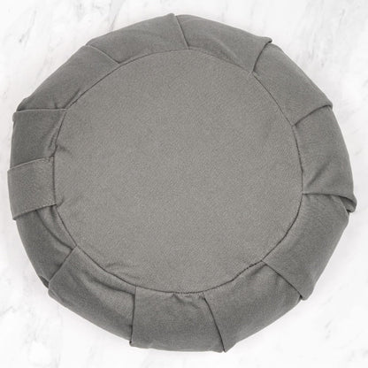 Myga Zafu Yoga Meditation Cushion with Washable Cover - Floor Cushion Pillow with Natural Buckwheat Filling - Soft Round Cotton Design for Meditating or Pranayama Exercises