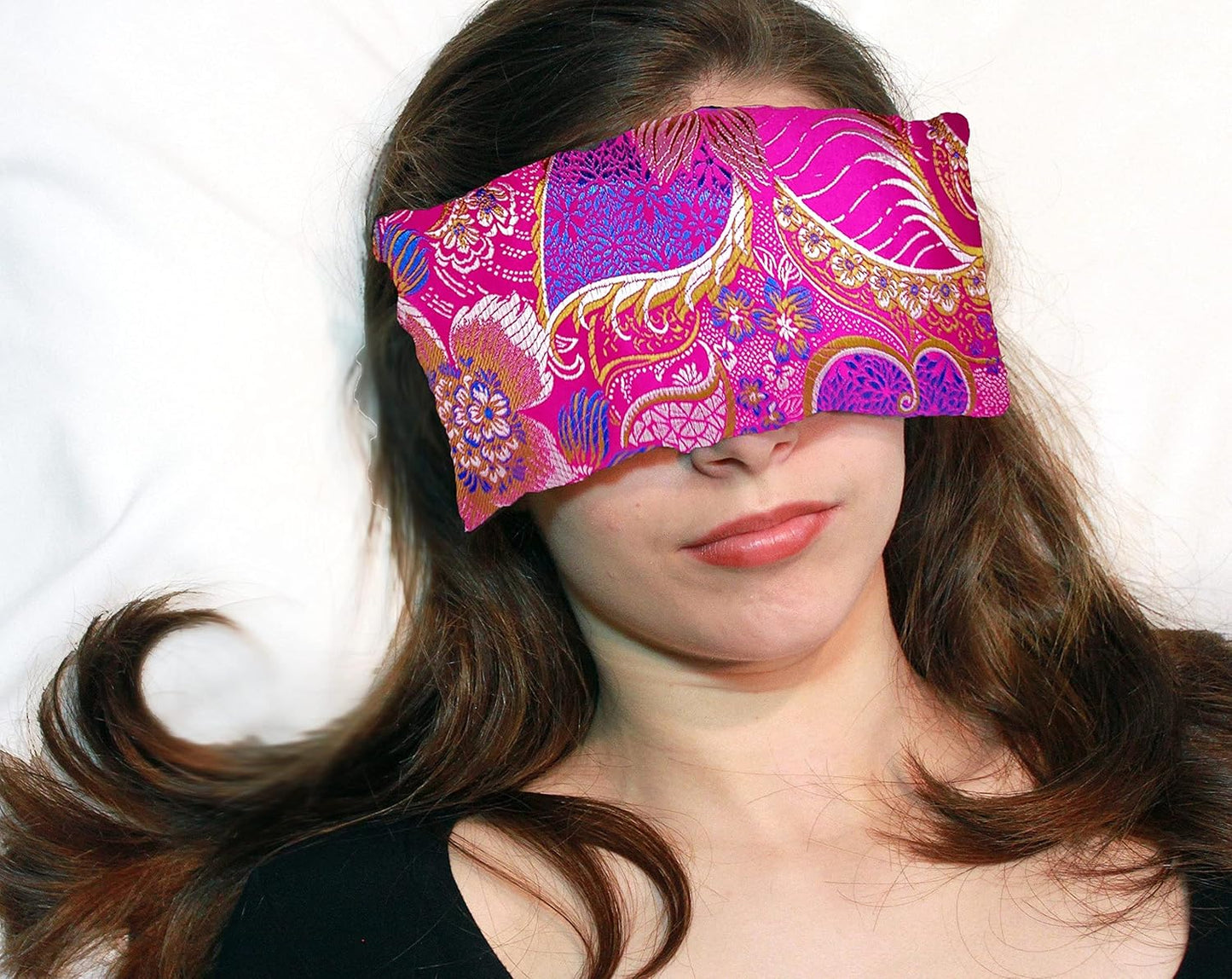 Handmade Luxe Serenity Eye Pillow - All-Natural Flaxseed - Unscented or Lavender Scented – Weighted Eye Mask for Yoga, Meditation, Hot & Cold Therapy