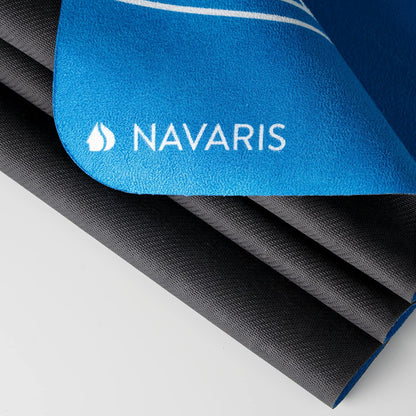Navaris Foldable Yoga Mat for Travel - 1/16" (1.5mm) Thick Exercise Mat for Pilates, Workout, Gym, Fitness - Non-Slip Folding Portable Mat