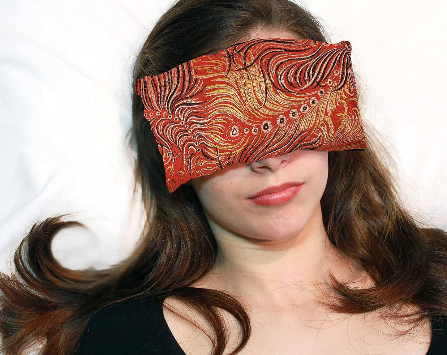 Handmade Luxe Serenity Eye Pillow - All-Natural Flaxseed - Unscented or Lavender Scented – Weighted Eye Mask for Yoga, Meditation, Hot & Cold Therapy