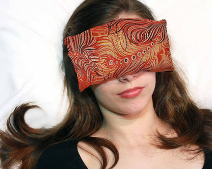 Handmade Luxe Serenity Eye Pillow - All-Natural Flaxseed - Unscented or Lavender Scented – Weighted Eye Mask for Yoga, Meditation, Hot & Cold Therapy