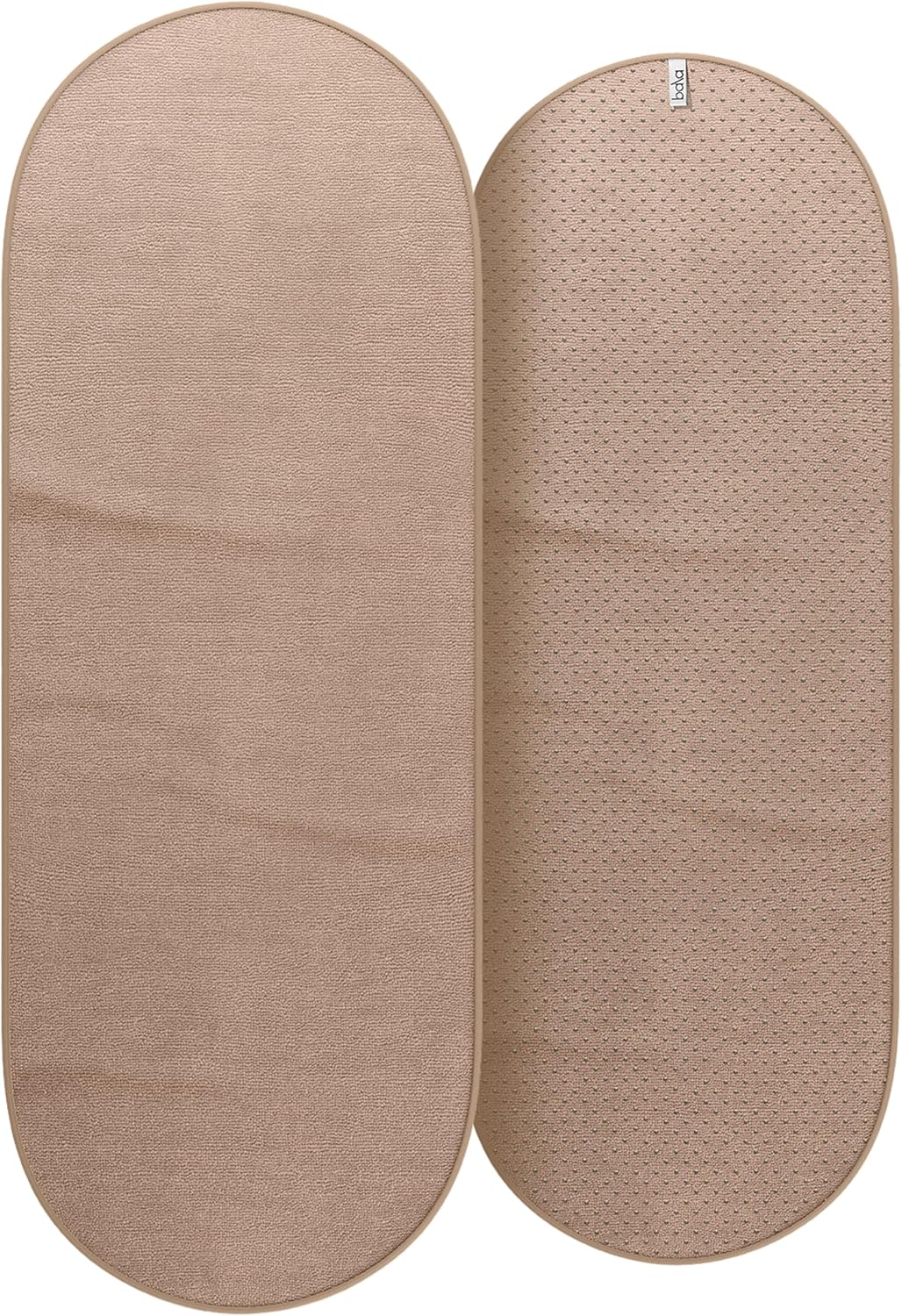 Bala Capsule Mat Towel for Gym, Blush - Slip-Resistant Yoga Mat with Sweat Absorbing Fabric for Pilates, Core Training & Exercise - Home Workout Essentials for Women & Men - Soft, Quick Dry Fitness