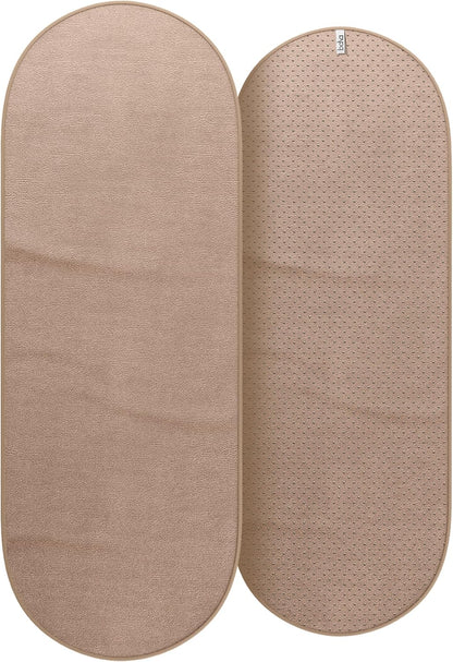 Bala Capsule Mat Towel for Gym, Blush - Slip-Resistant Yoga Mat with Sweat Absorbing Fabric for Pilates, Core Training & Exercise - Home Workout Essentials for Women & Men - Soft, Quick Dry Fitness