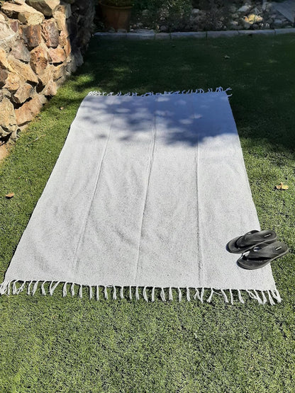 Open Road Goods Bulk Handmade Solid Color Yoga Blankets - Thick Mexican Blankets or Throws - Made for Yoga! (12 Pack, Black)