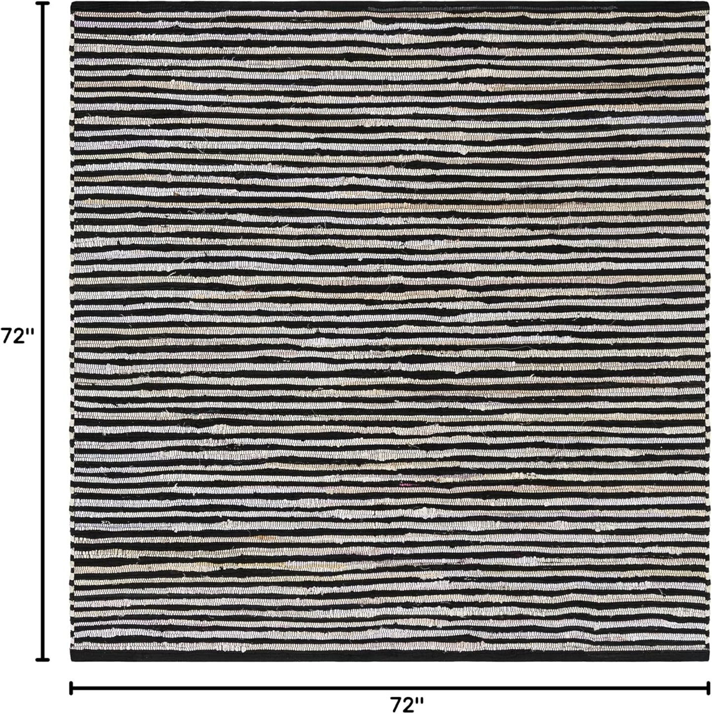 SAFAVIEH Area Rug 3x5 - Rag Rug Collection - Blue & Multi, Handmade Cotton, Boho Stripe Pattern, Ideal for Entryway, Living Room, Bedroom, Dining Space (RAR130B)