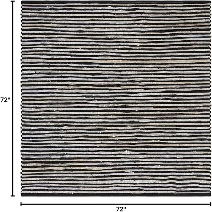 SAFAVIEH Area Rug 3x5 - Rag Rug Collection - Blue & Multi, Handmade Cotton, Boho Stripe Pattern, Ideal for Entryway, Living Room, Bedroom, Dining Space (RAR130B)