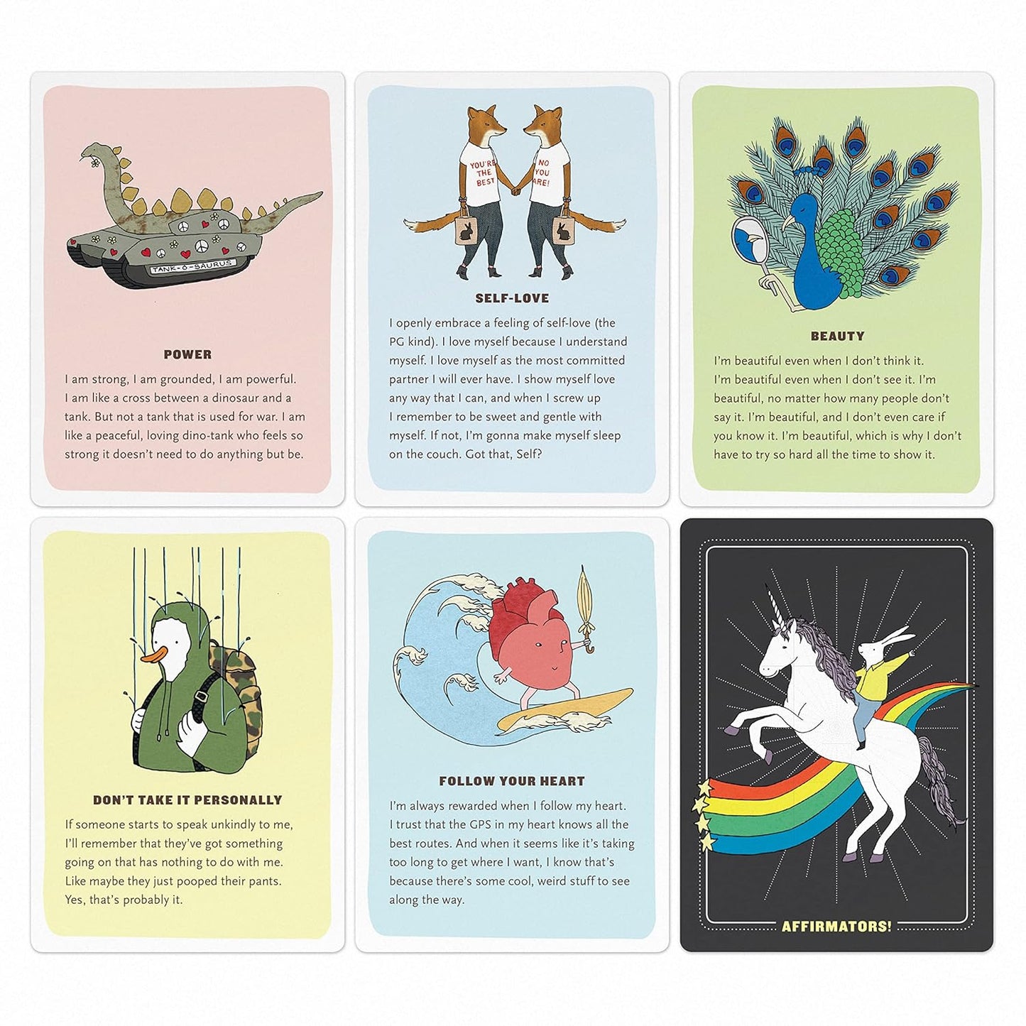 Affirmators! Original: 50 Affirmation Cards Deck For You Help Yourself without The Self-Helpy-Ness (50 Cards)