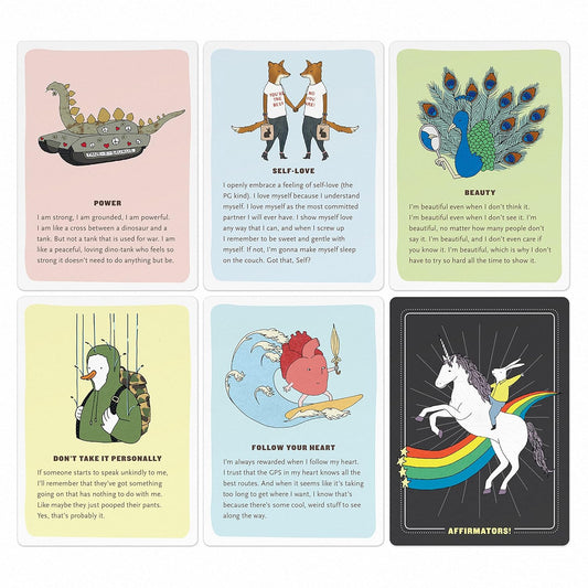 Affirmators! Original: 50 Affirmation Cards Deck For You Help Yourself without The Self-Helpy-Ness (50 Cards)
