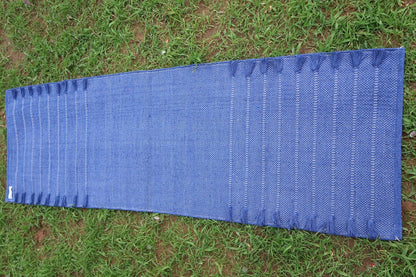EcoComfort Cotton Yoga Mat - Hand-Woven, Extra-Thick for Ultimate Home Fitness - Durable & Stylish Yoga Rug (24”x72”x5mm)