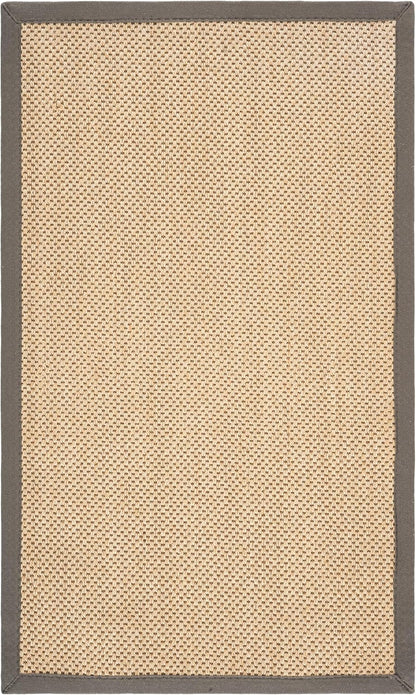 SAFAVIEH Area Rug 11x15 - Natural Fiber Collection - Large - Maize & Linen Color, Sisal, Woven Design with Border (NF141B) - Colors A