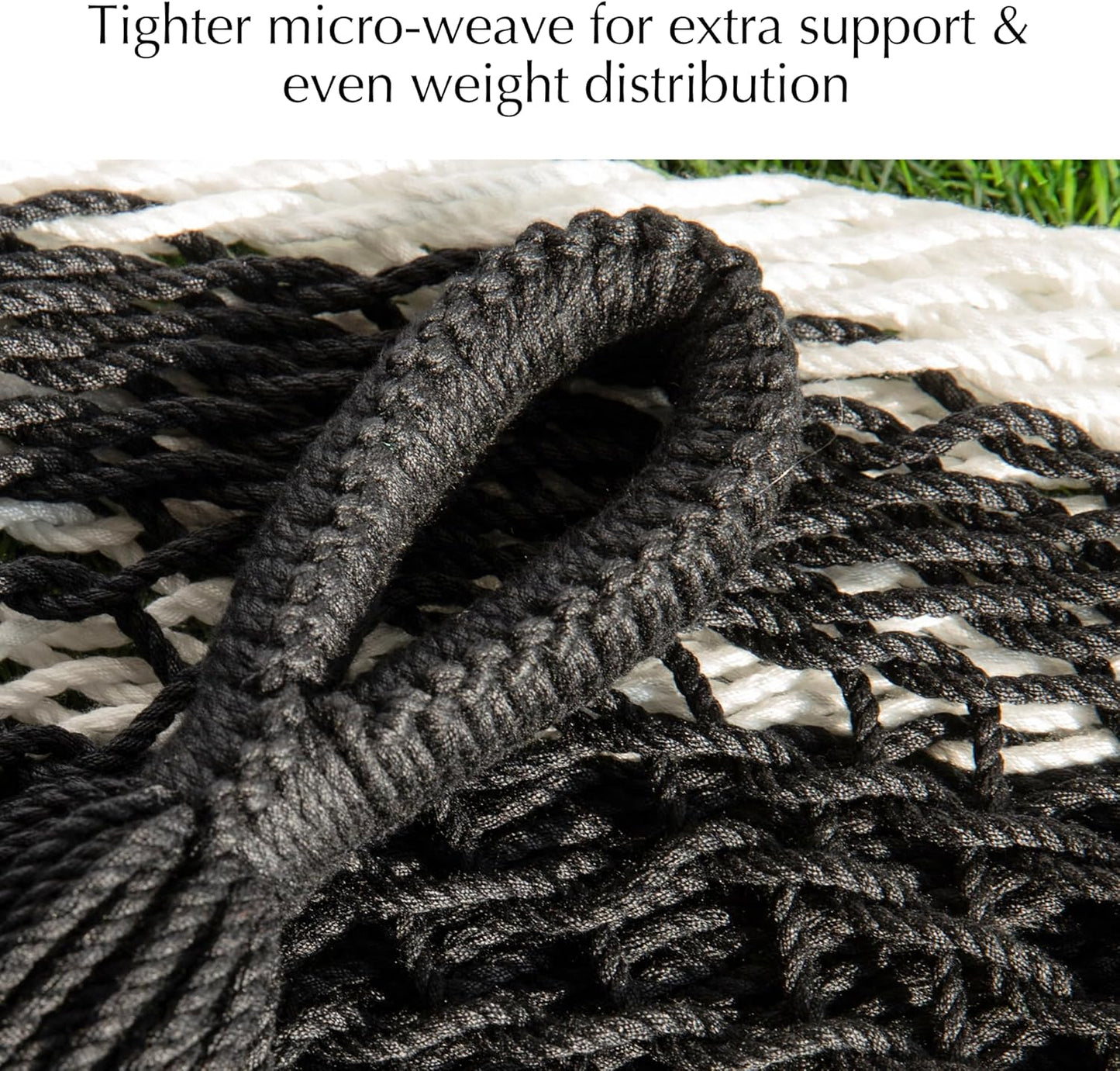 PNAEUT Handwoven Mayan Hammocks, Double Rope Hammock for Outdoor Outside & Indoor, Thick Soft 600 lbs Capacity Heavy-Duty, Includes Tree Straps, Carabiners & Carrying Bag (Nature, X-Large)