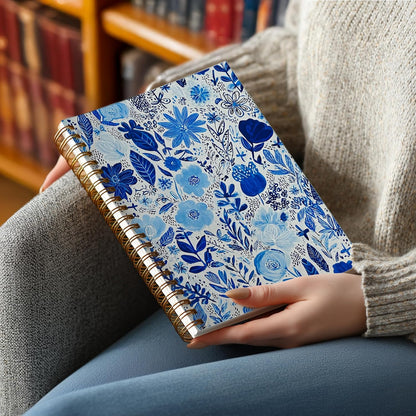 Journaling Notebooks for Women, Lotus Notebook -Meditation Yoga Spiritual Inspirational Planner Notebook Journal Gifts, A5 Spiral Journal Notebook Office Supplies Gifts for Women Birthday Christmas (Golden)