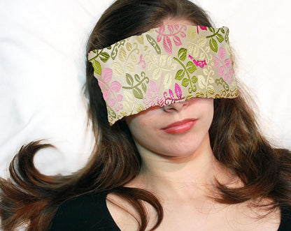 Handmade Luxe Serenity Eye Pillow - All-Natural Flaxseed - Unscented or Lavender Scented – Weighted Eye Mask for Yoga, Meditation, Hot & Cold Therapy