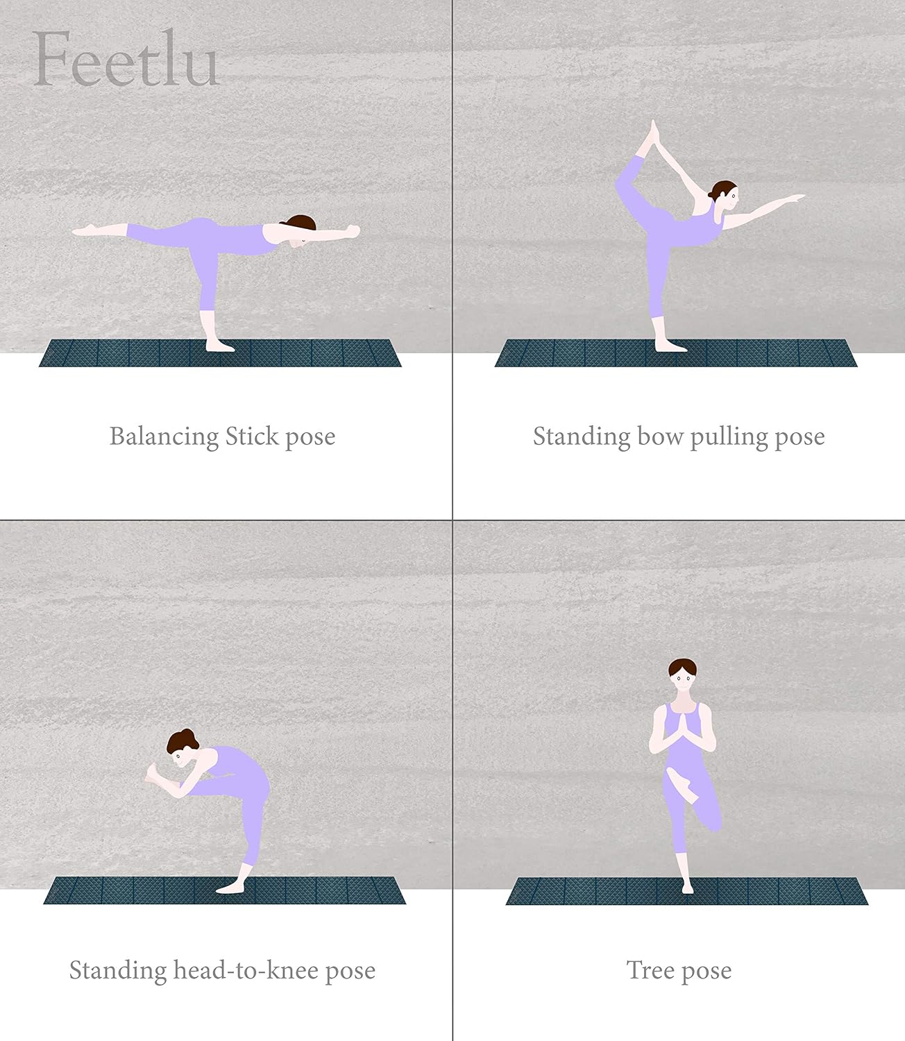 Foldable Yoga Exercise Mat – Lightweight, Anti-Slip, and Easy to Store for Yoga, Pilates, Home Workouts, and Floor Exercises