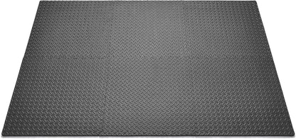 Sunny Health & Fitness Tri-Folding & Puzzle Exercise Mats – Extra Thick, Durable, Non-Slip, Water-Resistant Cushioning for Home Gym, Yoga, MMA, Gymnastics, Cardio, and Core Workouts