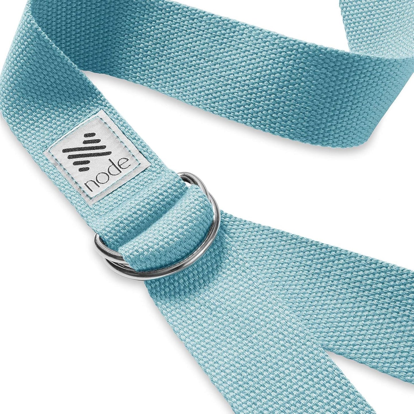 7-1/2' Yoga Strap for Stretching, Woven Cotton Blend Yoga Strap with Adjustable D-Ring Buckle for Exercise, Therapy and Fitness