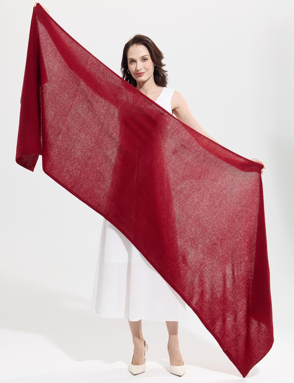 Soft Cashmere Blend Wrap Chic Scarf Stole for Women Wayfarer Travel Extra Large 87"x28" - Colors B