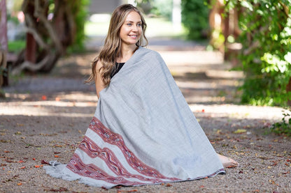 Meditation Shawl or Blanket, Exotic Shawl/Wrap, Oversize Scarf or Stole. Unisex