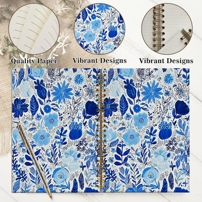 Journaling Notebooks for Women, Lotus Notebook -Meditation Yoga Spiritual Inspirational Planner Notebook Journal Gifts, A5 Spiral Journal Notebook Office Supplies Gifts for Women Birthday Christmas (Golden)