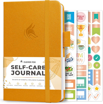 Clever Fox Self-Care Journal – Daily Reflection Notebook – Mental Health & Personal Development Planner, Meditation & Mood Log, A5 (Turquoise)