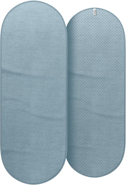 Bala Capsule Mat Towel for Gym, Blush - Slip-Resistant Yoga Mat with Sweat Absorbing Fabric for Pilates, Core Training & Exercise - Home Workout Essentials for Women & Men - Soft, Quick Dry Fitness