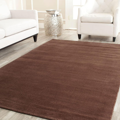 SAFAVIEH Himalaya Collection 6' Round Black HIM610C Handmade Premium Wool Area Rug