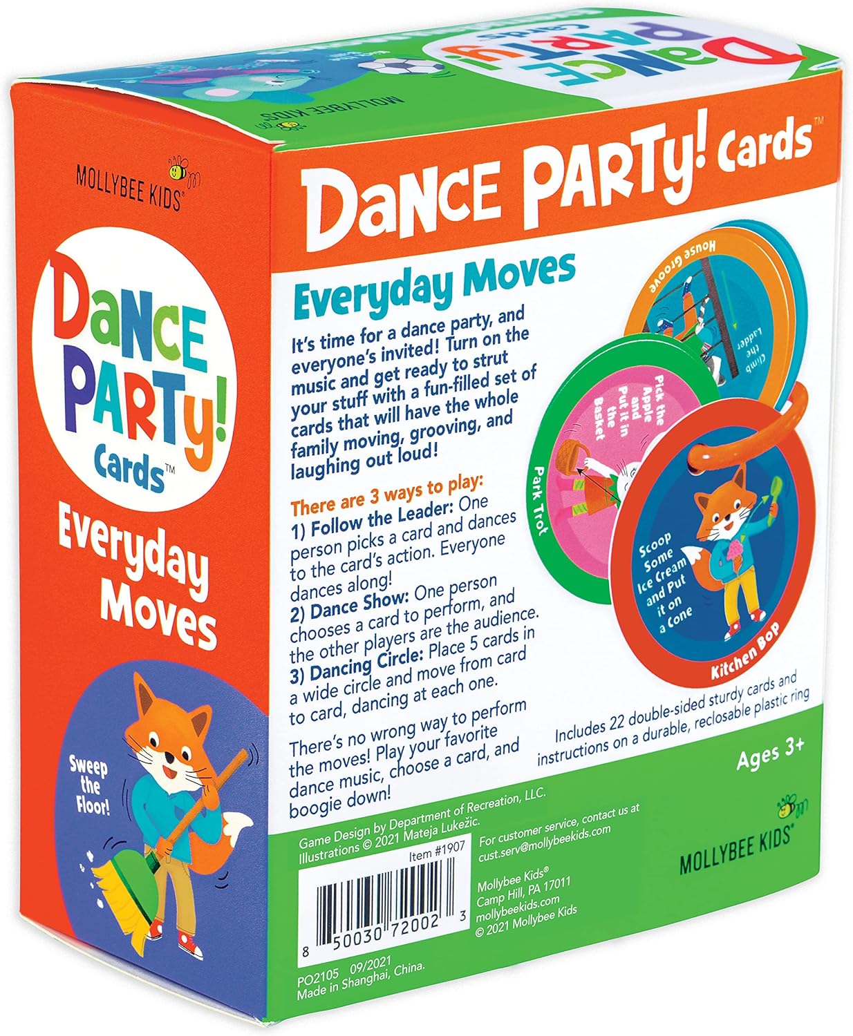 MOLLYBEE KIDS Preschool Yoga Cards for Kids, Set of 40 Poses and Activities, Beginner Yoga for Kids, Gifts for Ages 3+