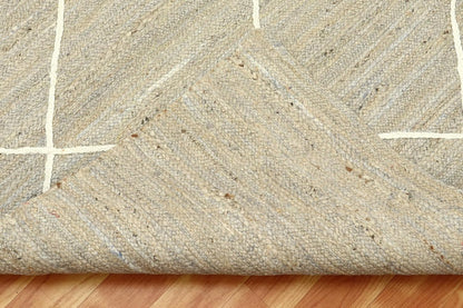 Premium Quality Jute Rug 2x3 Kilim Area Rug Hand Braided Jute Geometric Pattern Beige Hand Woven Boho Flatweave Carpet Indoor Outdoor Rugs for Kitchen Garden Yoga Mat - Colors B
