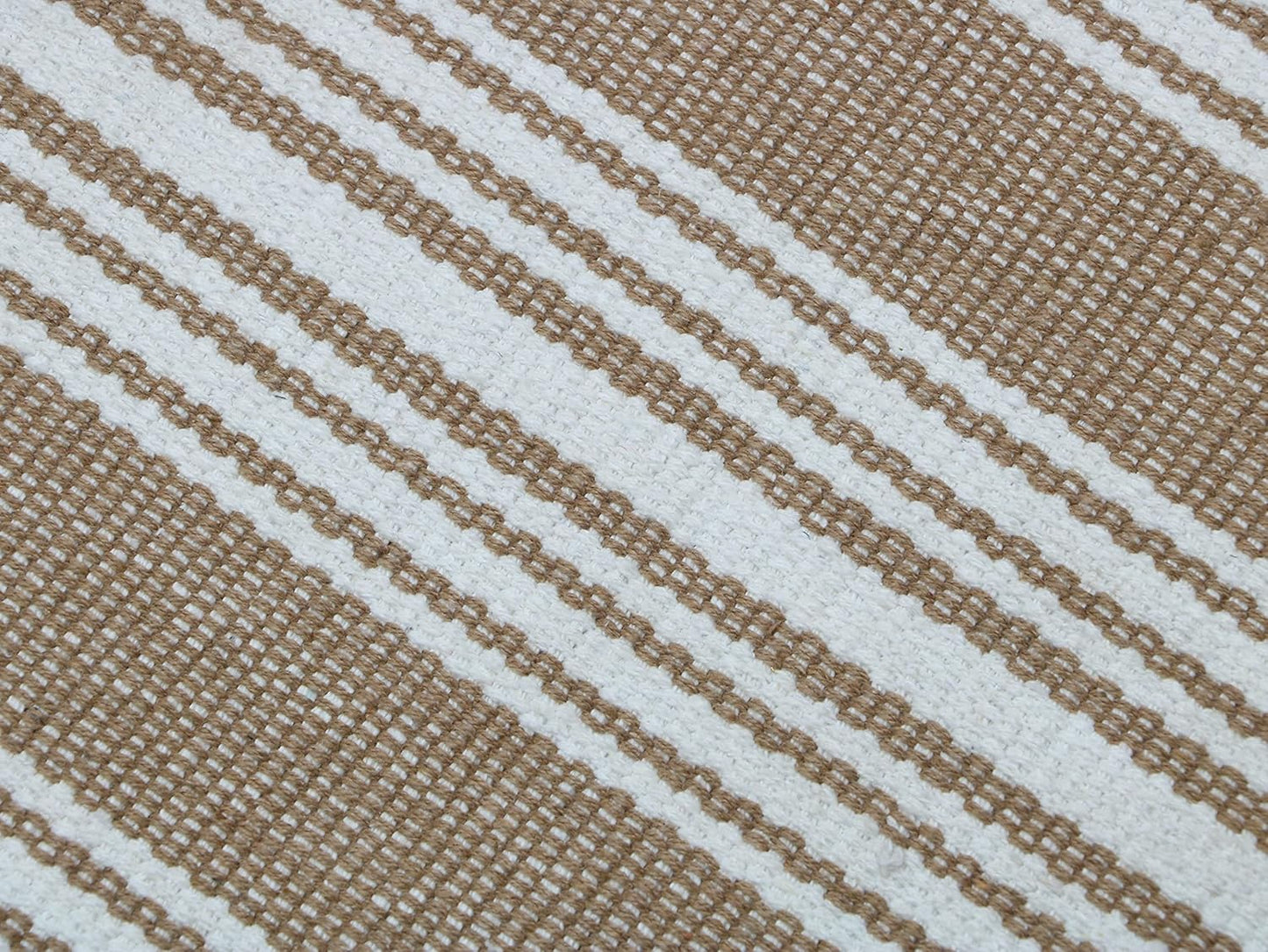 Hand Woven 100% Cotton Yoga Mat- Thick Handloom Made in India- for Gym Floor Exercise - Runner for Bedroom