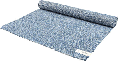 Jade Yoga Organic Cotton Hand Loomed Yoga Mat 72" Indigo