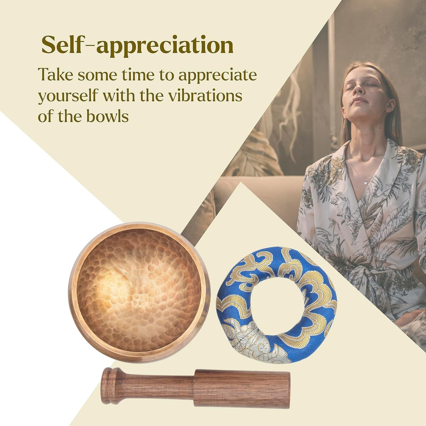 Tibetan Singing Bowl Set - Authentic Cuencos Tibetanos for Sound Healing, Meditation & Chakra Balancing - Includes Cushion, Mallet-Unique Spiritual Gifts for Women and Men (7 Chakra Hand Hammered Set)