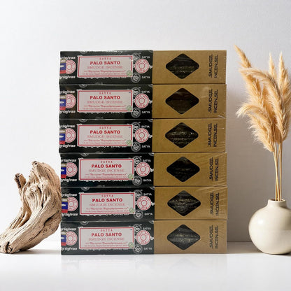 Satya Incense Gift Set Nag Champa, Super hit, Dragon's Blood, Sandalwood, Patchouli, Lavender, Positive Vibes, 15 g